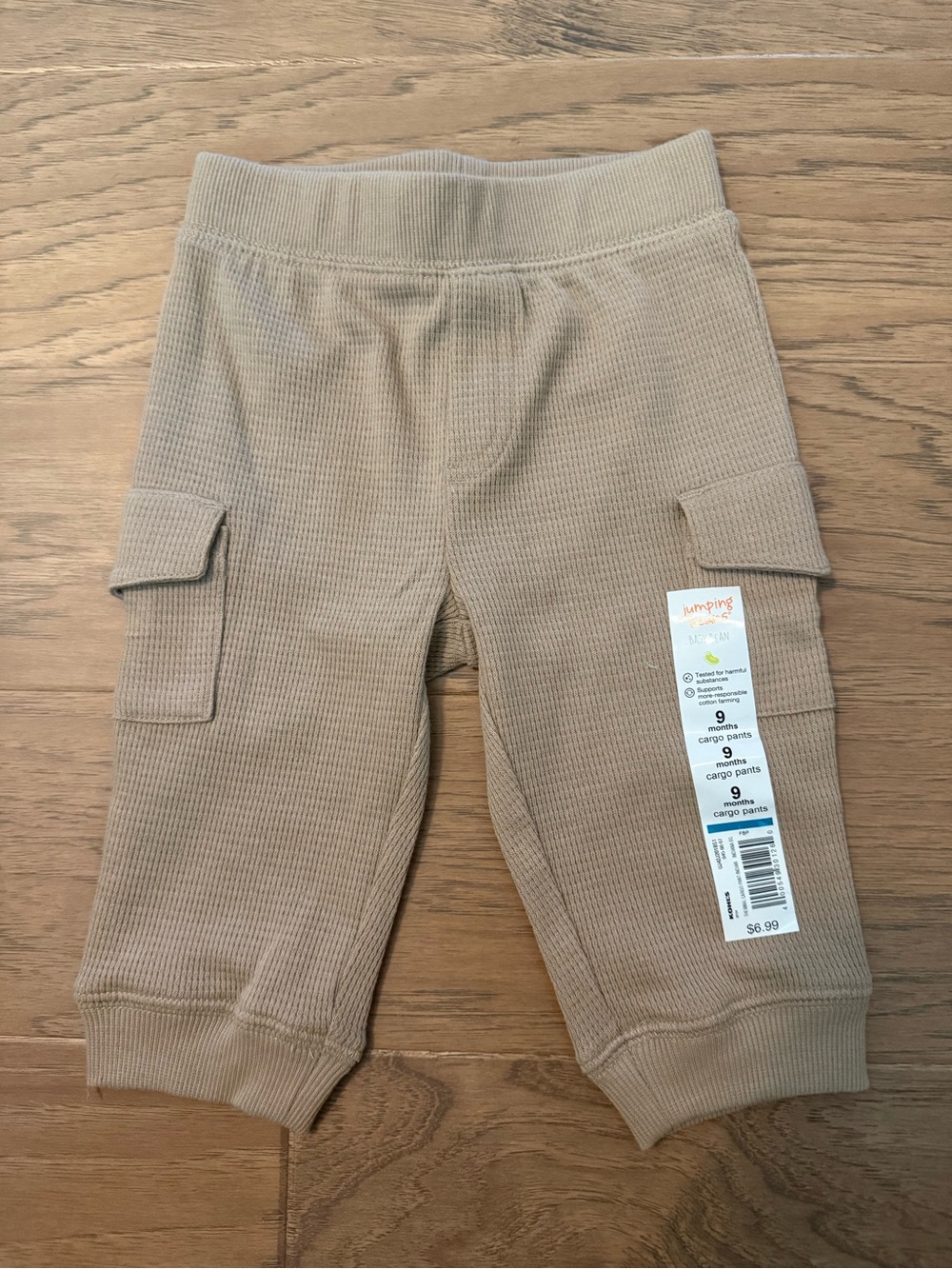 jumping beans Beige Knit Cargo Joggers